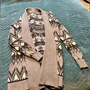 Abstract Print Cardigan